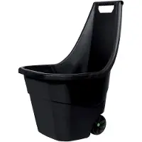 TRIZERATOP Chariot de jardin Load&Go, 55 litres, noir