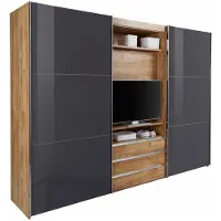 Wimex Armoire TV à portes coulissantes MAGIC GLAS
