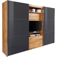 Wimex Armoire TV à portes coulissantes MAGIC GLAS