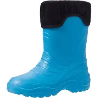 Ladeheid Enfants Filles Garçons Bottes en Caoutchouc Thermo légères doublées LA-861 (Turquoise306c/noir, 22/23)