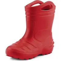 Ladeheid Bottes en caoutchouc Eva Thermo ultra-légères pour enfants (filles et garçons), doublées, modèle KL051 (rouge, taille 35)