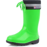 Ladeheid Kinder Mädchen Jungen Gummistiefel mit Stulpe LA-972 (vert/noir, 33 EU)