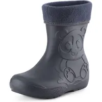 Ladeheid Eva Enfants Garçons Filles Bottes de pluie fourrées LA-CA-11 (Carbone, 26/27 EU)