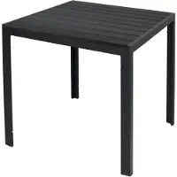 Inda Table de jardin non wood aluminium 90cm x 90cm x 74cm
