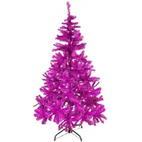 Mojawo Arbre de Noël 150 cm avec support Lila / Pink