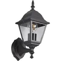 TRIO Applique murale noire classique E27 60W LIVENZA
