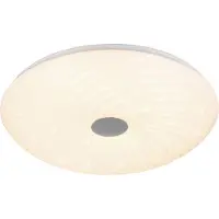 RL LIVE YOUR LIGHT Plafonnier LED rond avec télécommande GRAVITY blanc 22 W, nuances de blanc, 2600 lm, plastique, dimensions : 7,5 x 37,5 x 37,5 cm, IP20, RL