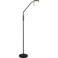 Reality Lampadaire moderne noir bras de lecture flexible batterie rechargeable pour salon chambre 160 cm couleur changeante LED 3W MORENO RL