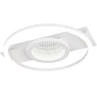 REALITY IMPORT Plafonnier LED, métal, blanc, blanc neutre, rond, L 35 cm