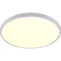 TRIO Plafonnier LED, blanc, télécommande, dimmable, D 49 cm
