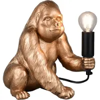 TRIO Lampe de table Kong Singe Or