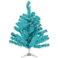 Mojawo Arbre de Noël 60/150/180 cm avec support Turquoise