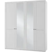 Wimex Armoire New York taille au choix Armoire de chambre blanche Miroir