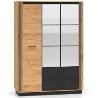 Feldmann-Wohnen Armoire Urso pour chambre à coucher, modèle Gold Craft, finition noyer noir (couleur au choix)