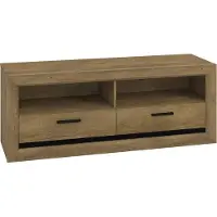 Feldmann-Wohnen Meuble TV bas "Baltica", 147x43x55 cm, chêne Lefkas noir