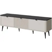 Feldmann-Wohnen Meuble TV bas Marly 160 x 40 x 52 cm, couleur au choix, 3 portes