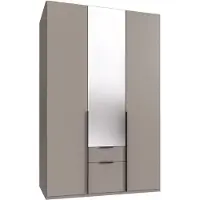 Wimex Armoire à portes battantes Mugano, modèle au choix, gris Sahara mat