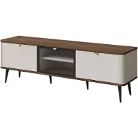 Feldmann-Wohnen Meuble bas Marly pour télévision, 160x40x52 cm, finition noyer cachemire, 3 portes