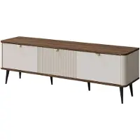 Feldmann-Wohnen Meuble TV bas Marly 160 x 40 x 52 cm, couleur au choix, 3 portes