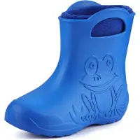 Ladeheid Eva Enfants Garçons Filles Bottes de pluie fourrées LA-CA-03 (bleu/bleu marine, 30/31 UE)