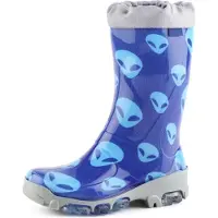 Ladeheid Bottes en caoutchouc pour enfants , filles et garçons, LARB015 (Bleu fantôme, taille 25)