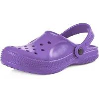 Ladeheid Enfants Filles Garçons Sabots légers Eva Sabots de jardin Chaussures de jardin KL055 (Violet, 31 UE)