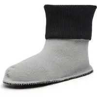 Ladeheid Enfants Bottes de Caoutchouc Chaussettes de Bottes Chaussettes Chauffantes pour Bottes de Pluie LA-CA-10 LA-CA-11(Noir, 28/29)