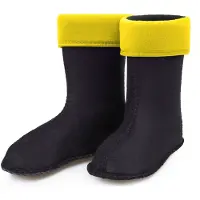 Ladeheid - Chaussettes chaudes pour bottes en caoutchouc pour filles et garçons - Chaussettes intérieures pour les modèles LA-KL-EVA-Kids, KL050 et KL045 (Sonnig, taille 26 EU)