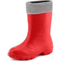 Ladeheid Femmes Thermo Eva Bottes en caoutchouc poids plume LALMG879 (Rouge88/Gris, 37)