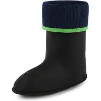 Ladeheid - Chaussettes chaudes pour bottes en caoutchouc, pour filles et garçons, à porter à l'intérieur des bottes KL058 (vert, taille 32 EU)
