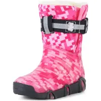 Ladeheid Enfants Filles Garçons Bottes de neige fourrées LAZT008 (06-Rose, 21/22 UE)