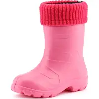 Ladeheid Enfants Filles Garçons Bottes de pluie thermo Eva doublées LA845KIDS (Rosa1025/Rosa, 34 EU)