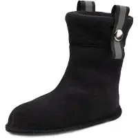 Ladeheid Enfants Bottes de Caoutchouc Chaussettes de Bottes avec Fermeture Chaussettes Chauffantes pour Bottes de Pluie LA-CA-01 LA-CA-03 LA CA-04 (Noir, 22/23 EU)