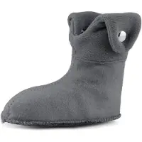 Ladeheid Enfants Chaussettes Chauffantes pour Bottes de Caoutchouc LA-CA-01 LA-CA-03 LA-CA-04(Gris Foncé, 24/25)