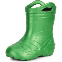 Ladeheid Enfants Filles Garçons Bottes de pluie thermo Eva doublées KL051 (vert émeraude, 24)