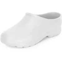 Ladeheid Sabots légers Eva pour femmes et hommes, sabots de jardin, chaussures de jardin LADW001 (blanc, 40)