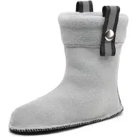 Ladeheid Enfants Bottes de Caoutchouc Chaussettes de Bottes avec Fermeture Chaussettes Chauffantes pour Bottes de Pluie LA-CA-01 LA-CA-03 LA CA-04 (Gris, 22/23 EU)