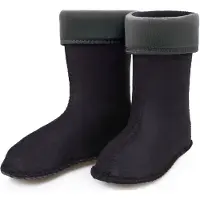Ladeheid - Chaussettes chaudes pour bottes en caoutchouc pour filles et garçons - Chaussettes intérieures pour les modèles LA-KL-EVA-Kids, KL050 et KL045 (graphite, taille 31 EU)