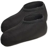 Ladeheid Chaussettes pour bottes d'enfant , chaussons intérieurs, chaussettes chaudes pour bottes de pluie LA40-251 (noir, taille 22/23 EU)