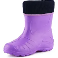 Ladeheid Enfants Filles Garçons Bottes en caoutchouc légères Eva Thermo Doublées KL058 (Violet, 30)