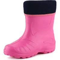 Ladeheid Enfants Filles Garçons Bottes de pluie thermo Eva doublées KL058 (Rose, 35)