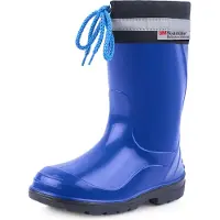 Ladeheid Kinder Mädchen Jungen Bottes en caoutchouc avec manchette LA-972 (bleu/noir, 32 UE)