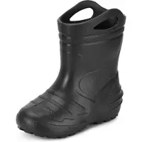 Ladeheid Kinder Mädchen Jungen federleichte Eva Gummistiefel KL051-S (Noir, 32 EU)