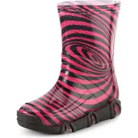 Ladeheid Enfants Filles Garçons Bottes en caoutchouc doublées Swk2021BW (modèle-49, 29/30)