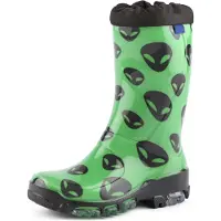 Ladeheid Bottes en caoutchouc pour enfants , filles et garçons, LARB015 (Vert fantôme, 27)