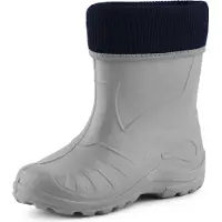 Ladeheid Enfants Filles Garçons Bottes de pluie thermo Eva doublées KL058 (Gris, 28)