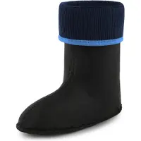 Ladeheid - Chaussettes chaudes pour bottes en caoutchouc, pour filles et garçons, à porter à l'intérieur des bottes KL058 (bleu clair, taille 23 EU)