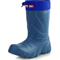 Ladeheid Bottes en caoutchouc d'hiver Eva Thermo ultra-légères pour enfants (filles et garçons), doublées, modèle LA-835 (bleu foncé/bleu, 24/25 EU)