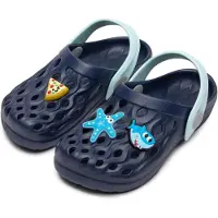 Ladeheid Sabots pour enfants, pour filles et garçons, sabots de jardin légers, chaussures de jardin pour enfants LA-CA-15 (bleu marine, 33/34 EU)