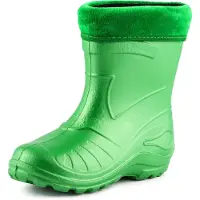 Ladeheid - Bottes de pluie Eva Thermo ultra-légères pour enfants (filles et garçons), doublées, KL050 (vert émeraude, taille 22 EU)